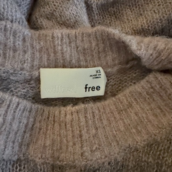 Aritzia Wilfred ‎ Free Dusty Rose Melange Cosmic Sweater Size XS - Picture 4 of 5